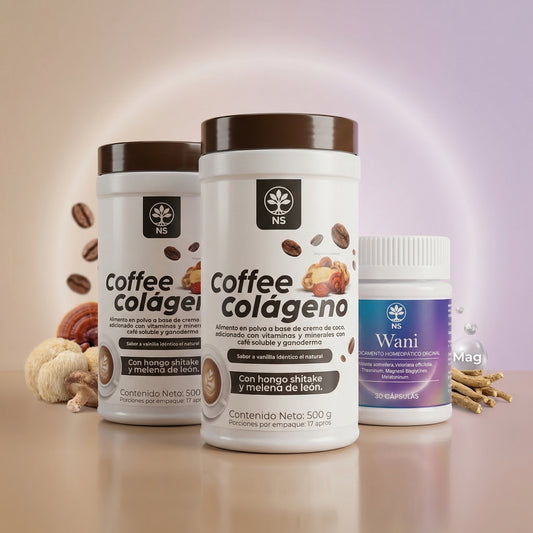 2 Coffee colágeno + 1 Wani