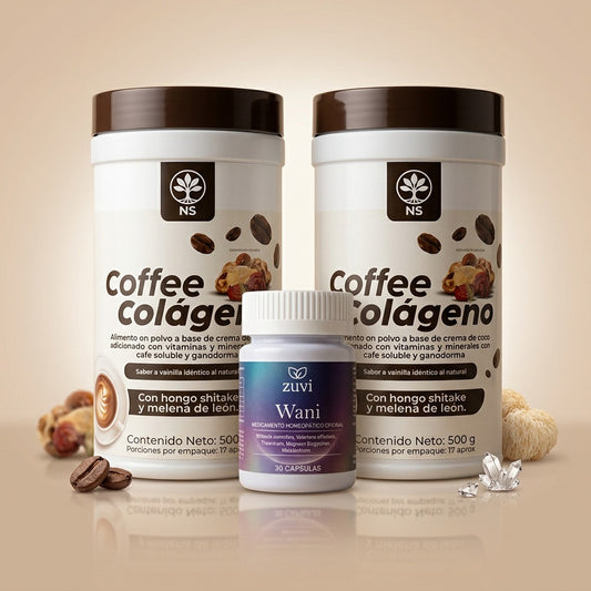2 Coffee colágeno + 1 Wani