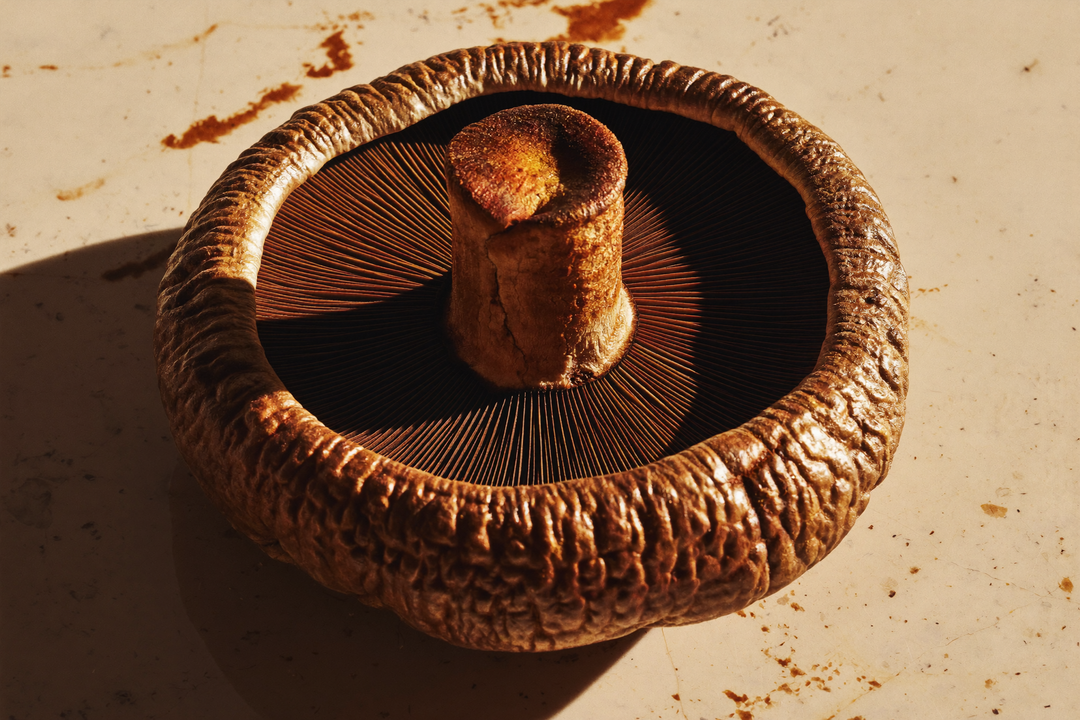 Primer plano del hongo Ganoderma Lucidum